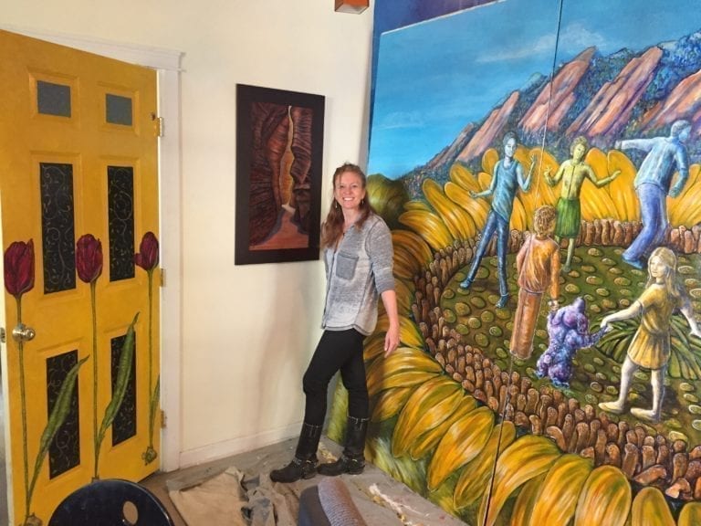 Open Studio Mural and Sally 768x576