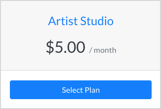 Artist Studio plan select
