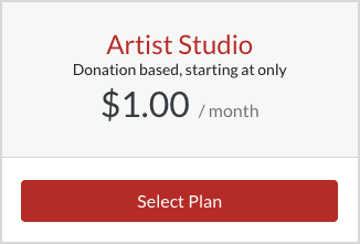 Artist Studio plan select