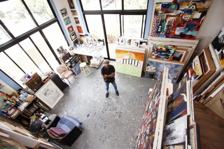 Artist in his Studio