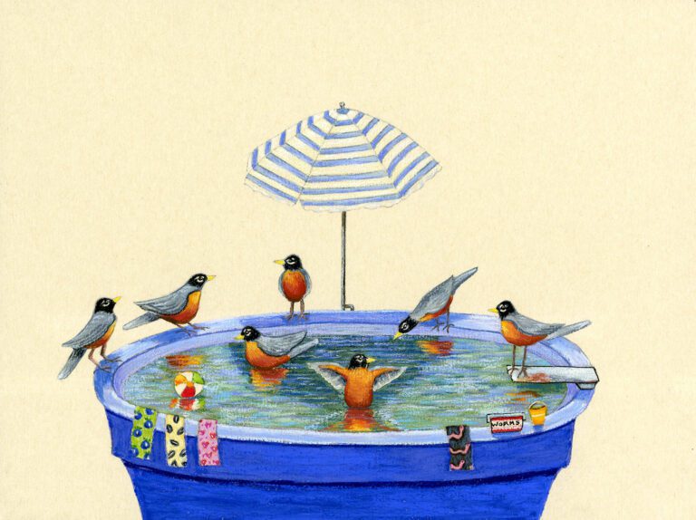Bird Bath Pool Party 768x574